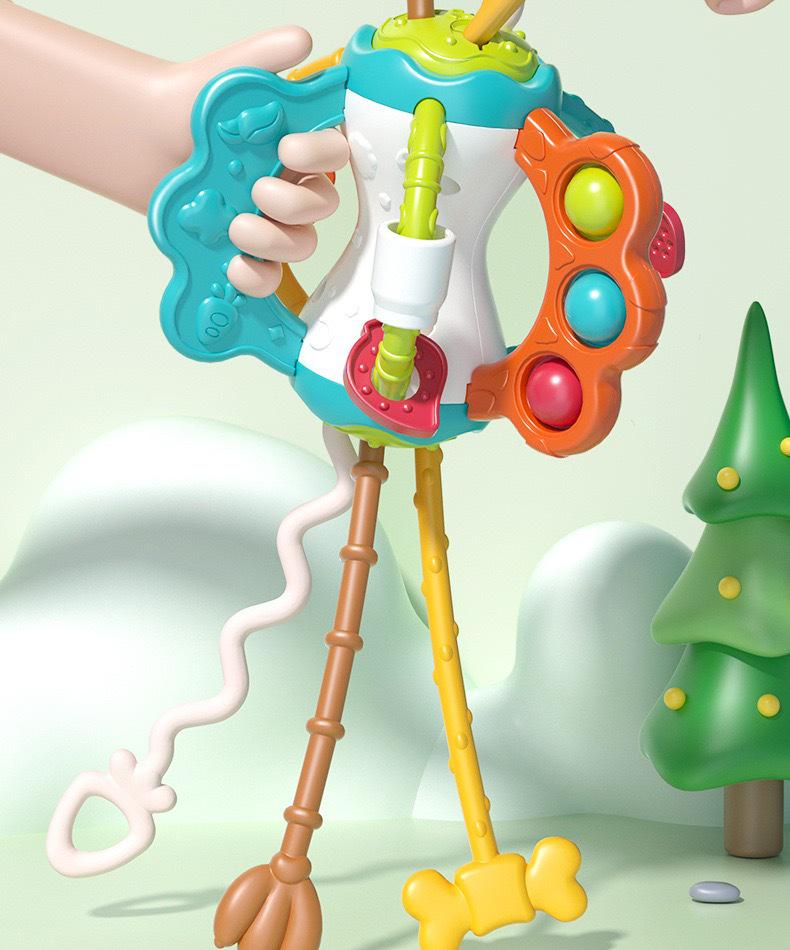 Cross-Border Guyu UFO Finger-Pull Toy: Pressable, Chewable, Enlightening Fun for Early Education