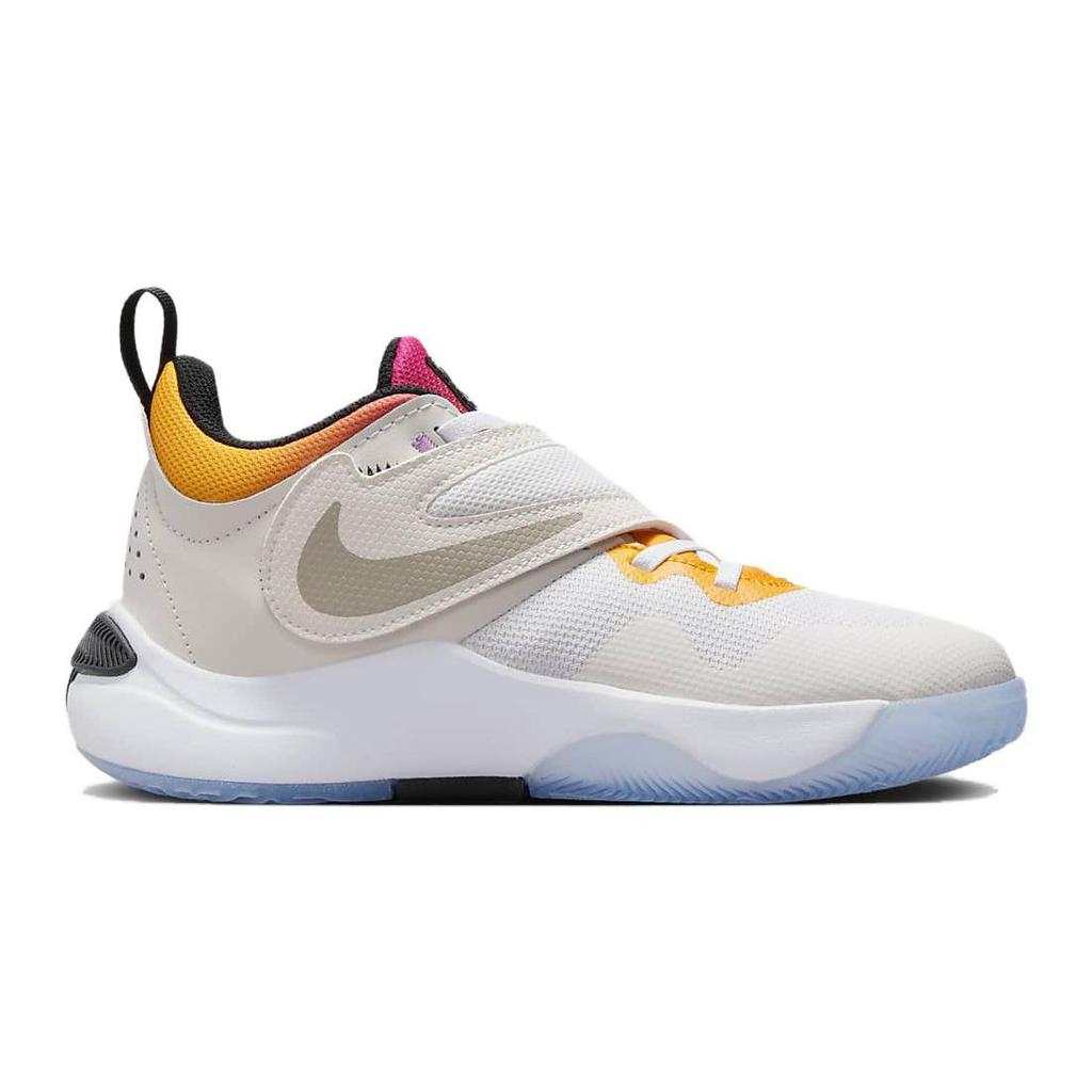 Nike Team Hustle D11 GS Doodles Kids Sneakers White Phantom Black FJ7688-101