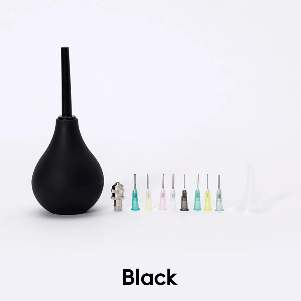 

DIY Craft Ceramic Slip Bottle Glaze Squeeze Applicator Replaceable Pottery Tools Precision Tips Filling Funnel Clay Mud Painting чорний