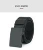 Men's No-Hole Canvas Belt with Automatic Buckle - Versatile Casual Jeans Nylon Leather Belt