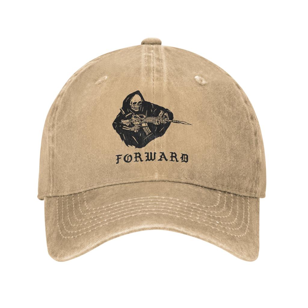 Forward Observations Group Fog Men Baseball Cap Distressed Washed Caps Hat Retro Outdoor All Seasons Travel Adjustable Sun Cap