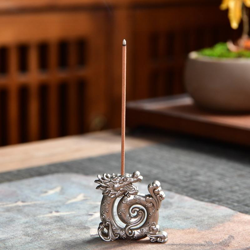 Antique Dragon Incense Stick Holder Incense Burner Stick Holder Line Plate Sandalwood Coil Base Studios Home Decoration Gift