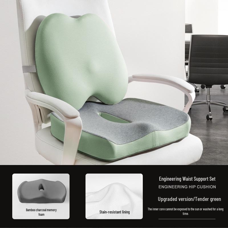 Ergonomisches Bürositzkissen mit Lendenwirbelstütze für Frauen - Lindert Gesäßschmerzen & Hämorrhoiden