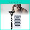 Premium German Three Blade Manual Shaving Razor With Smooth Shaving Experience For Men