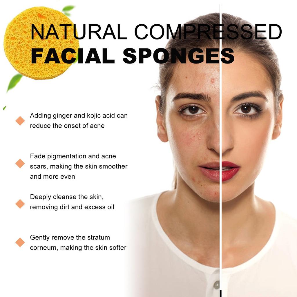 Cleansing Pads (for Removing Dark Spots) Facial Cleansing Sponge, Facial Pads, Facial Pads, Sugar  Pads, Travel,20pc