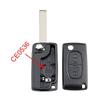Replacement 2 button flip key fob case 0536 Peugeot 307 207 308 3008 5008 Partner HU83