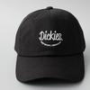Dickies Patch Emblem Low Cap Logo Polo Cap Hat for Men and Women, Unisex, Solid Color, 874 6-Panel Cotton Baseball Cap, 024 Looking Black