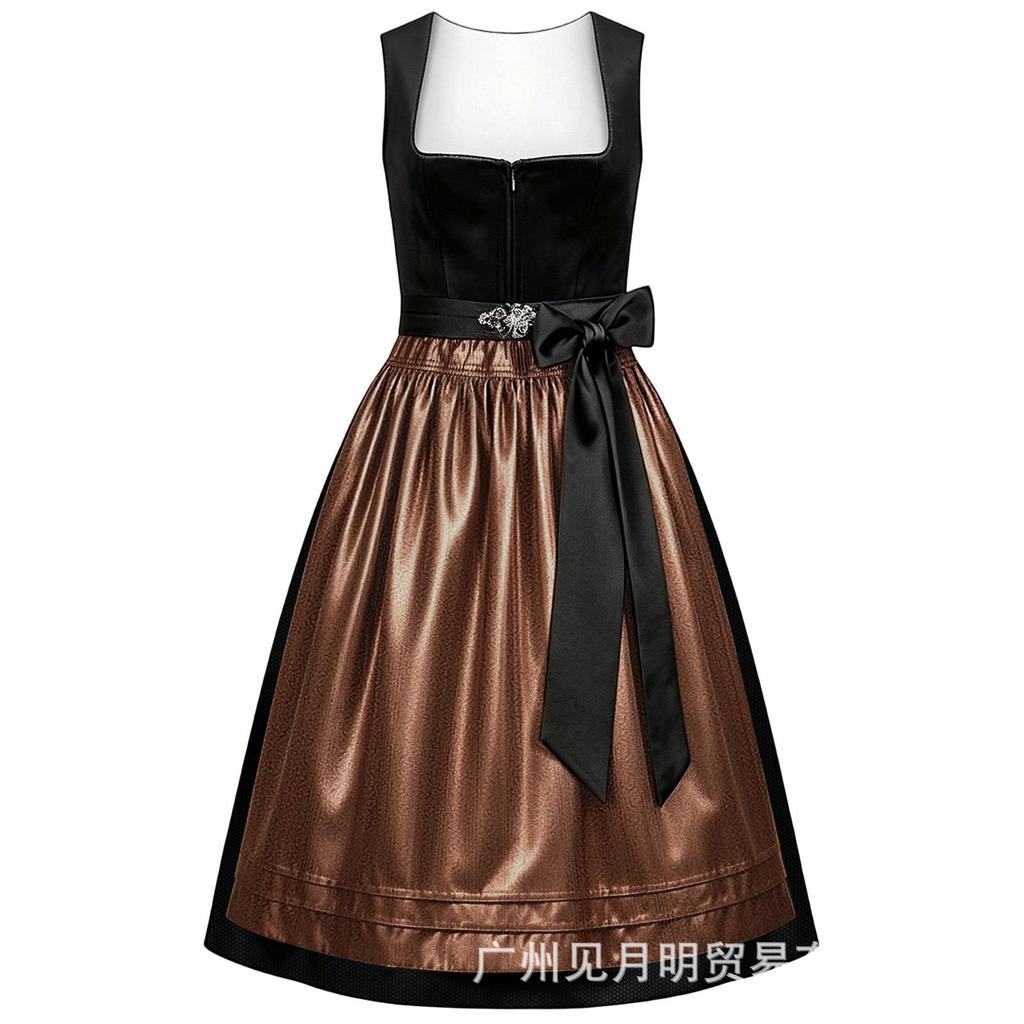 Carnival Ladies Traditional German Oktoberfest Costume Munich Bavarian Show Costume Dirndl Dress