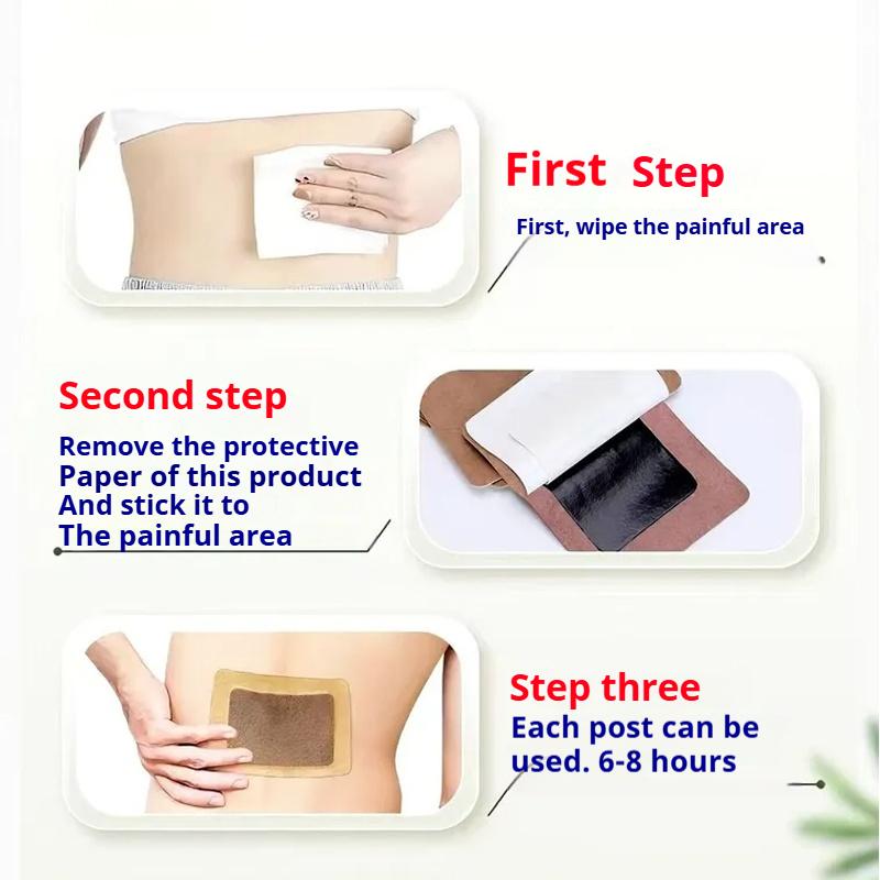 Neck, Back & Shoulder Pain Relief Patches  Nanotechnology Tape, Hypoallergenic Material  6 Patches Per Pack