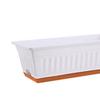 Květinový truhlík Zeleninový truhlík Truhlík na okenní parapet 50x19x16cm Obdélníkový s drenážními otvory pro balkon Univerzální