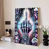 Full Round Diamond Painting Middle Finger Art Rhinestone Picture Mosaic DIY 5D Cross Stitch Embroidery Home Decoration