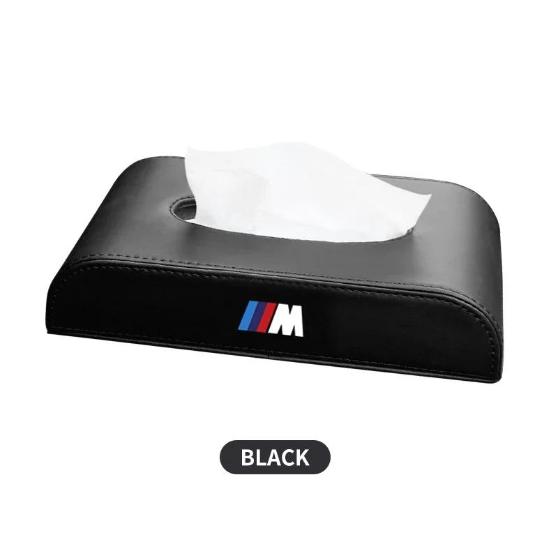 Kožená krabička na kapesníky do auta Pro řadu BMW 13 5 F20 F21 F22 E87 E88 E90 E60 G30 E84 F10 F30 M X1 X3 X4 GT Auto doplňky interiéru