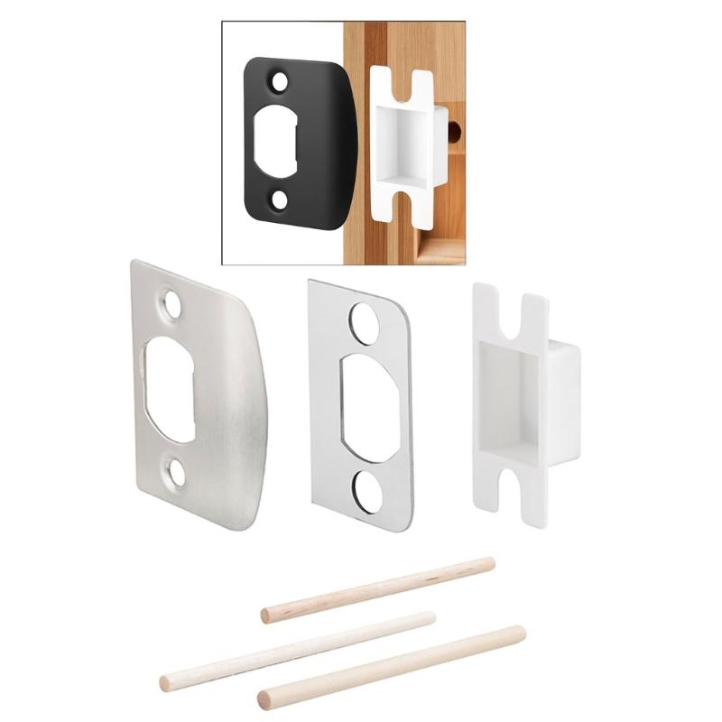 Standard Door Strikes Plate Practical Residential Security Striker Door Lock Latches Restorers Spacer Easy Installion