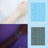 white luminous Bracelet Necklace Body Art 6Sheets Temporary Fake Tatoo Tattoo Sticker Waterproof For Women  Accessories