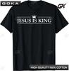 Christian Jesus Is King Design Crown TShirt Street Casual Couple Clothes  T Shirts for Unisex Clothes  Camisetas