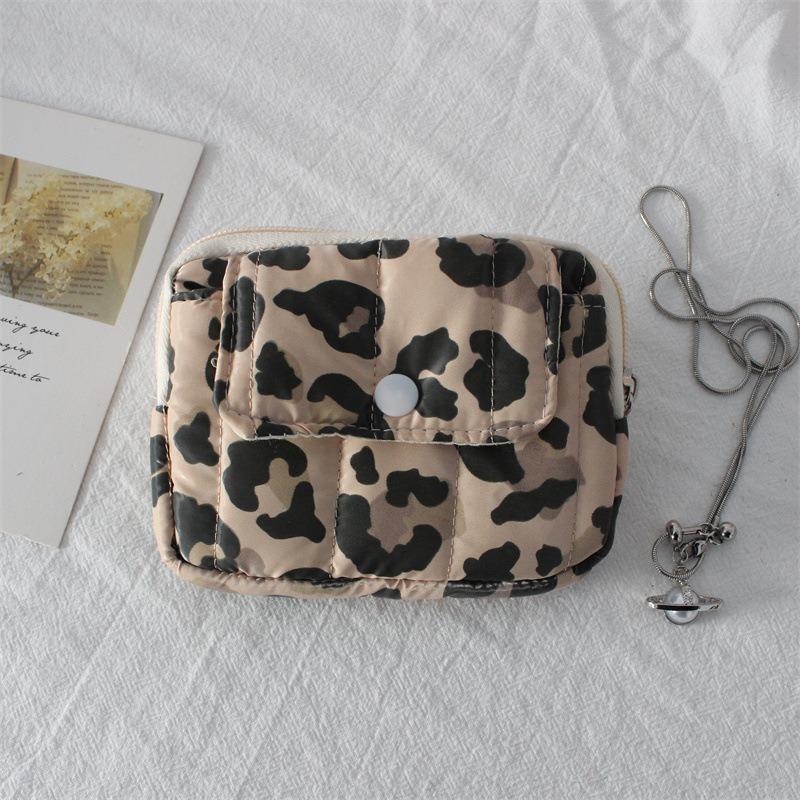 Cute Cartoon Floral Quilting Document Storage Bag Card Wallet Coin Purse ID Card Holder Driver's License Holder Badge Holder