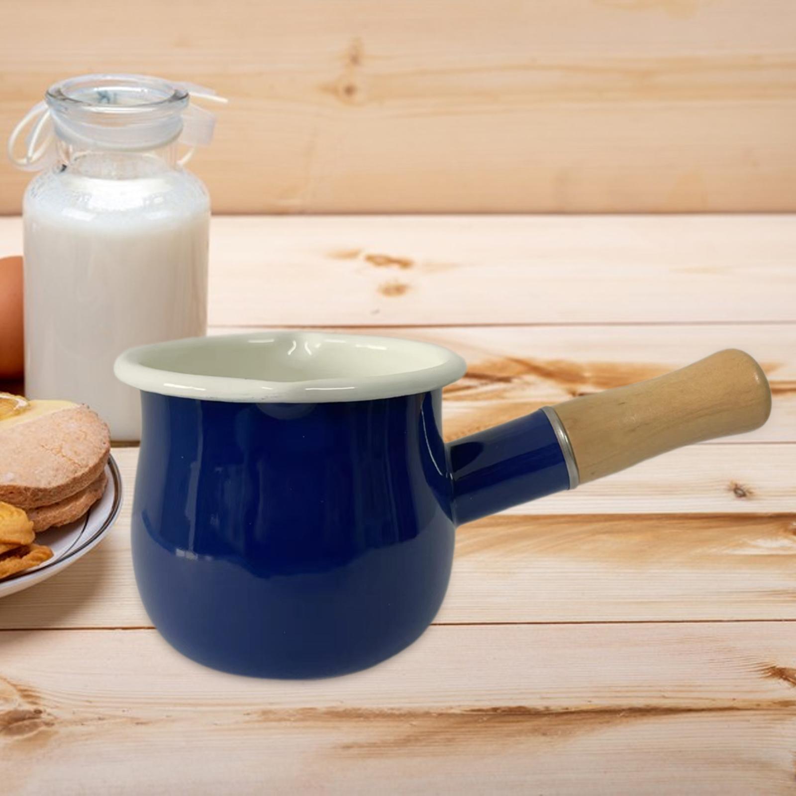 

17oz Mini Milk Pan Multipurpose Small Cooking Pot Small Cookware Small Saucepan for Tea Heating Milk Melting Butter Coffee синий