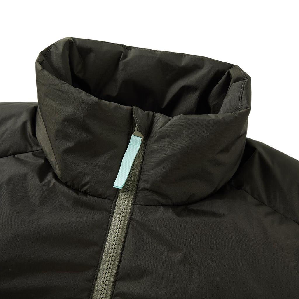 Adidas FW24 Outdoor Training Warm Windproof Fashion Stand Collar Down Jacket Unisex Jacket Military-Green JL8262