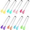 8 Pieces Silicone Mini Clips Hand-Shaped Food Clips Colorful Children's Clips for Food Ice Fruit BBQ Easy To Clean 5 Inch