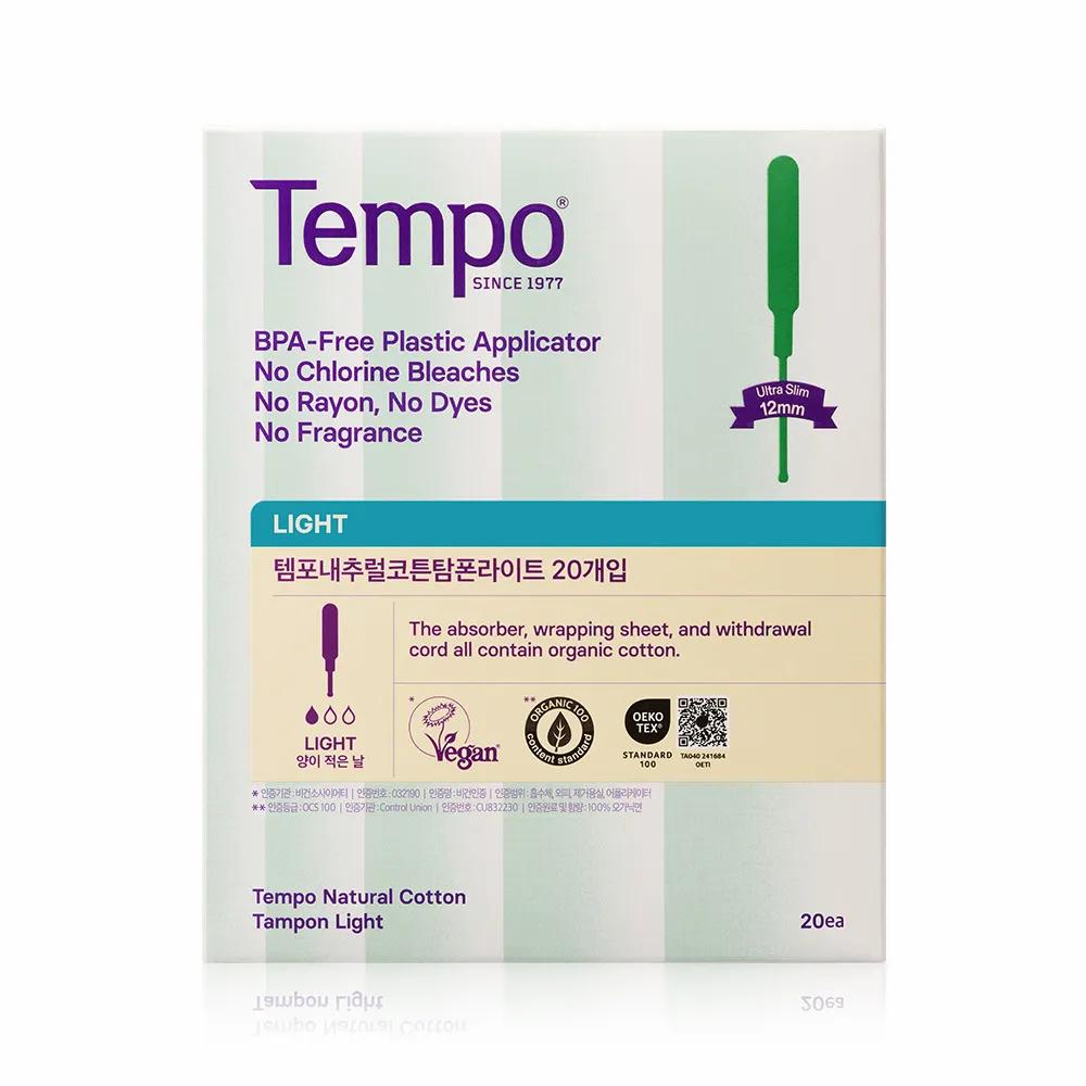 Tempo Natural Cotton Tampon Light 20P