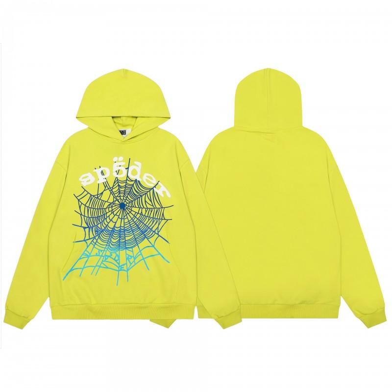 Mens Spider Web Graphic Hoodie High Street Loose Fit Long Sleeve Pullover Teens