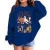 Kids Halloween Print Loose Fit Hoodie Pullover Sweatshirt for Casual Wear