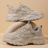 White Women Platform Sneakers Thick Sole Ladies Vulcanized Shoes Woman Chunky Comfortable