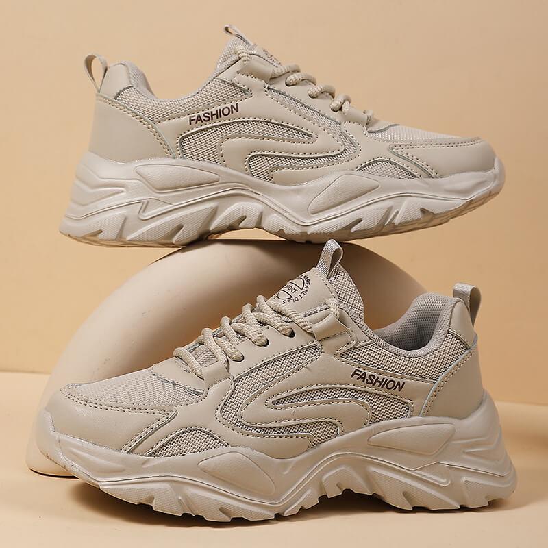 White Women Platform Sneakers Thick Sole Ladies Vulcanized Shoes Woman Chunky Comfortable