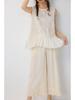 Spring/Summer Japanese Sweet Loose Lace Vest - Age-Reducing, Irregular Embroidery, Casual & Versatile Women's Top