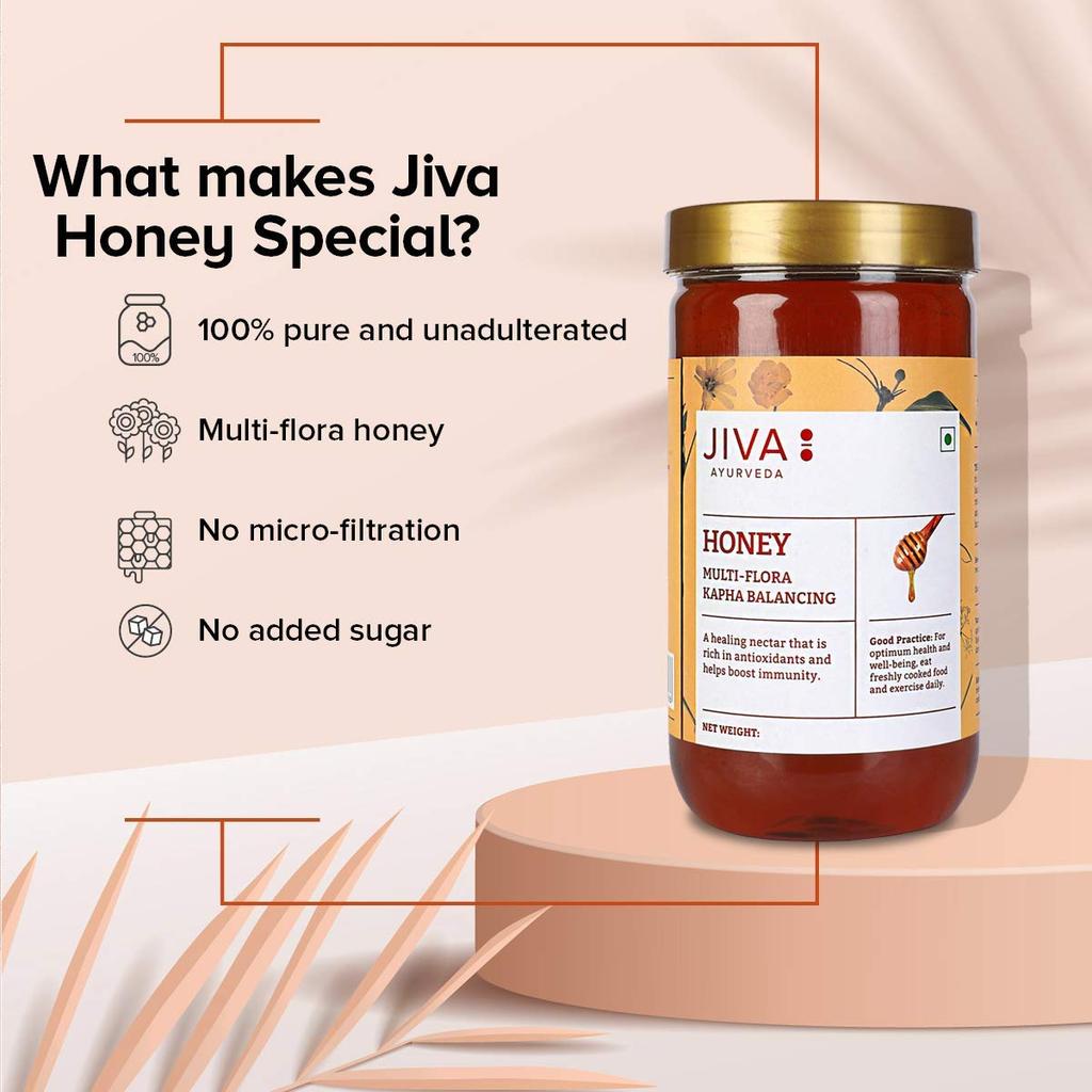 Jiva Multiflora Honey 500 G Pure Natural Sweetener For Daily Wellness Energy Support And Healthy Lifestyle Use Pack Of 1