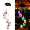 Oval Wind Chime Light Star Solar Decorative Lamp Hanging Solar Lamp  For Decorating Your Home