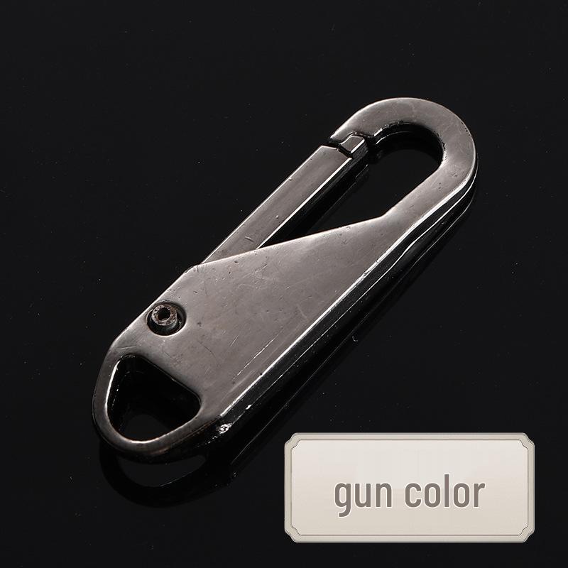 Tool-Free Removable Alloy Zipper Pull Tab for Bags, Backpacks, Jackets, and Clothes