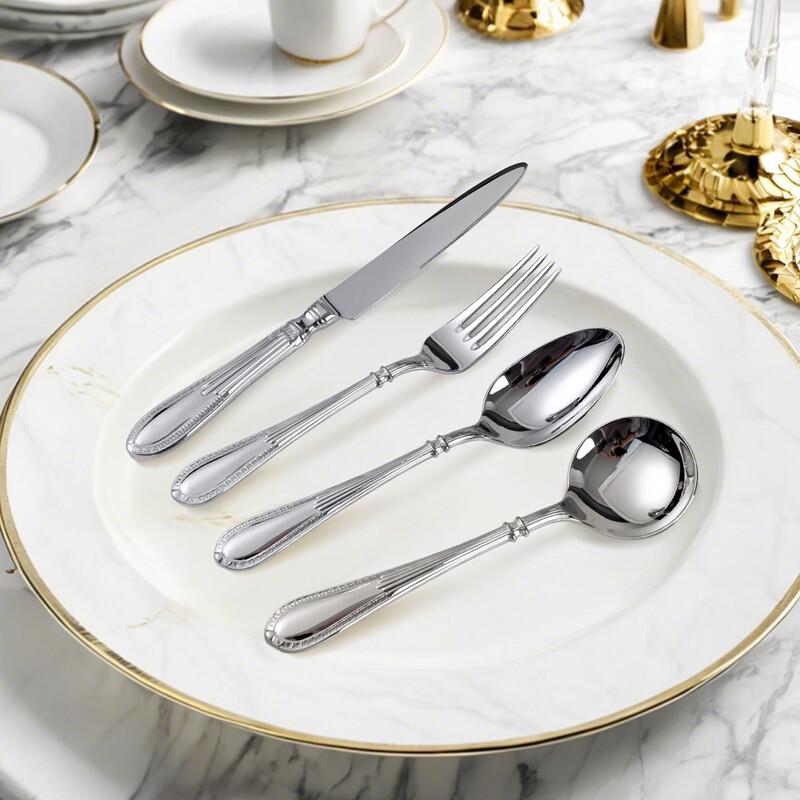 ZISIZ Forged 304 Stainless Steel Dinner Knives (2-Piece Set)