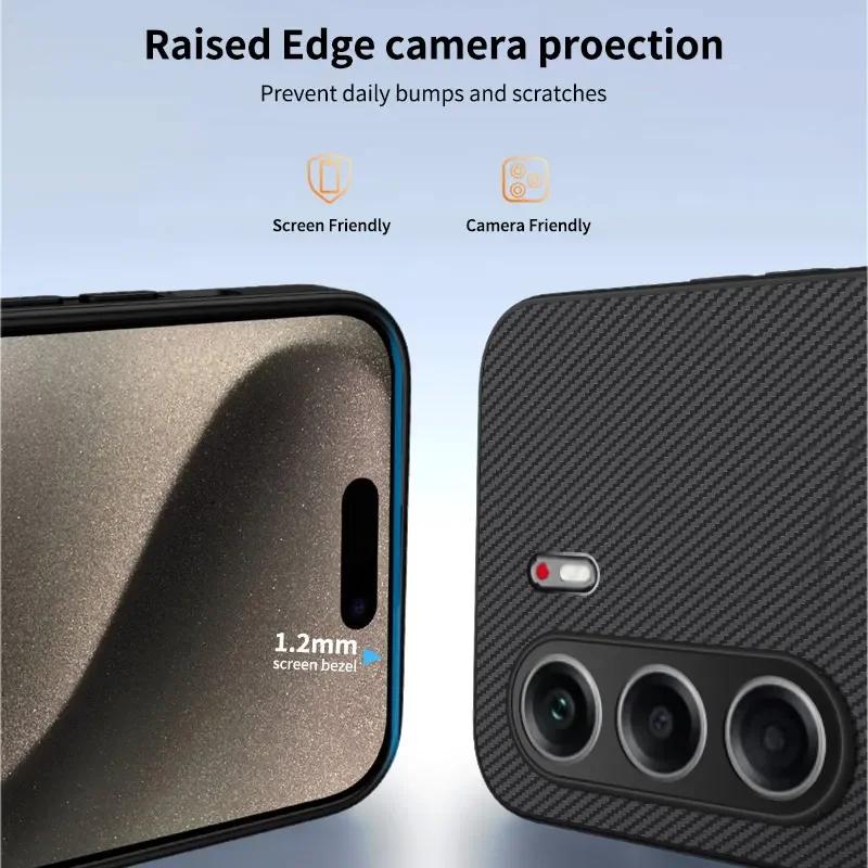 Carbon Fiber Texture Magnetic Wireless Charging Case For Tecno Camon 40 Premier Pro 4G 5G Matte Soft Silicone Cover Phone Cases