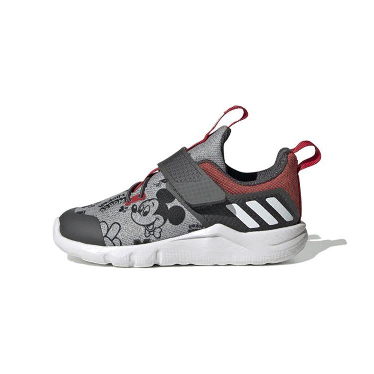 Disney x Adidas Rapida Mickey Mouse Amorti Antidérapant Amorti Antidérapant Bas Baskets Bébé Gris EF9730