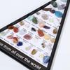 Rock & Mineral Collection 36pcs Geology Gem Kit In A Display Case For Kids Natural Gemstone Crystal Sets