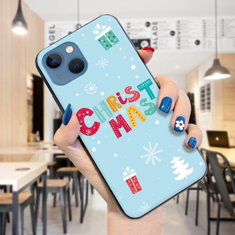 Merry Christmas Xmas Smartphone Case for iPhone 15 14 13 12 11 Pro Max Samsung Galaxy S23 S22 Ultra S21 A52 M33 M30 Shockproof Soft TPU Phone Cover