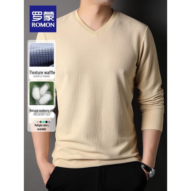 

ROMON Men s Solid V-Neck Sweater S2T0556002