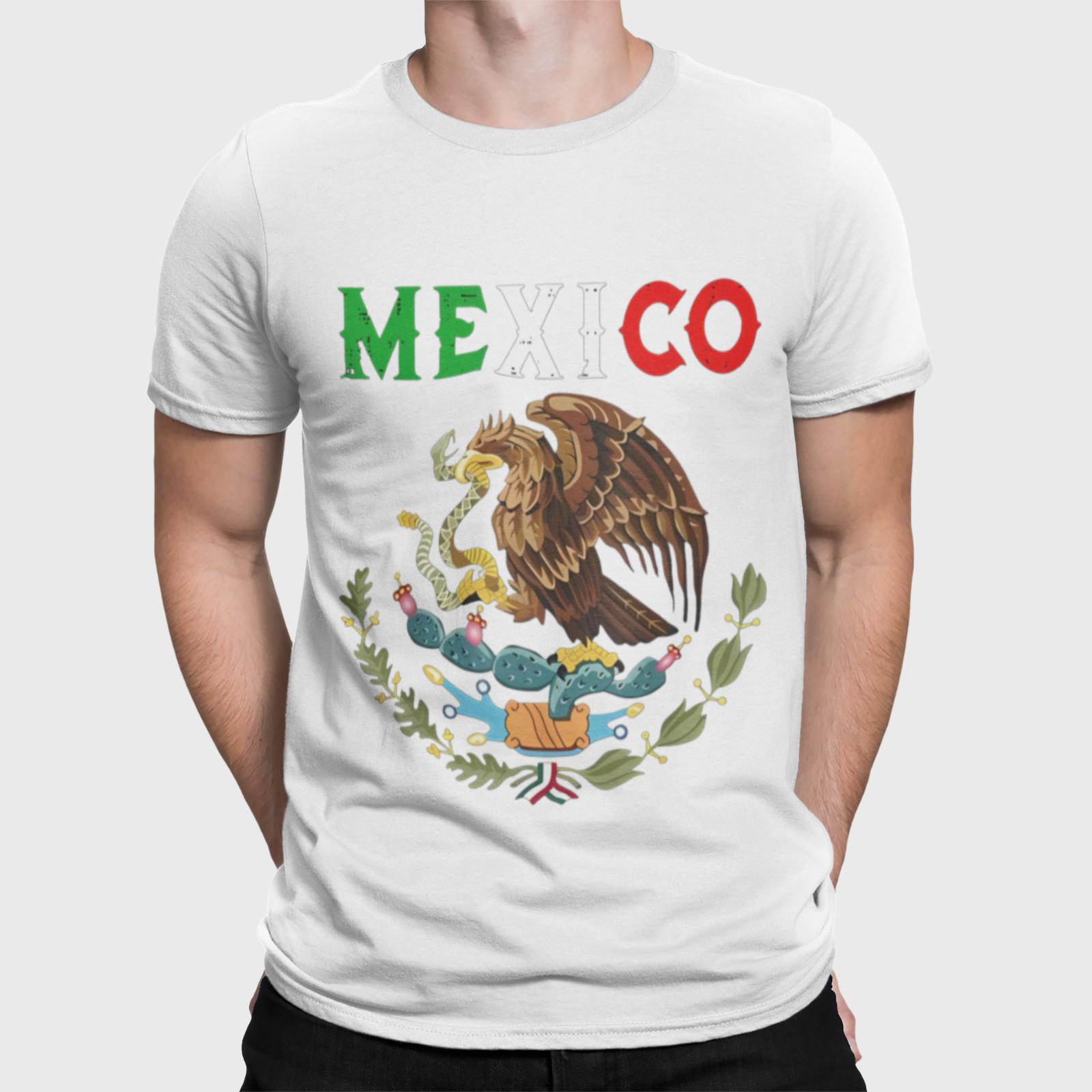 Mexico Eagle Flag Shirt Mexican Pride Coat of Arms Unisex T Shirt M