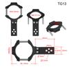 Motorcycle Headlight Bracket Universal Mount TG11/TG13 Aluminum Alloy Adjustable Clamp Spotlight Holder