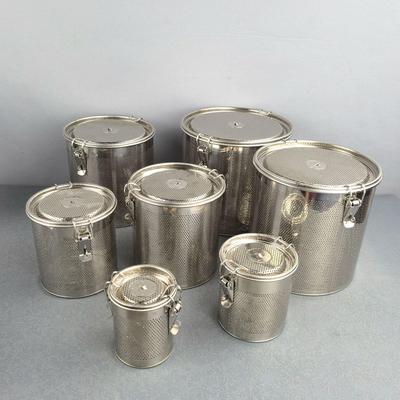 Edelstahl-Schmor-Korb mit Deckel für Fleischsuppe und Gewürzsieb