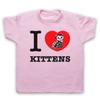 I Love Kittens Animal Rights Lover Save The Animals Cat Kids Childs T-Shirt
