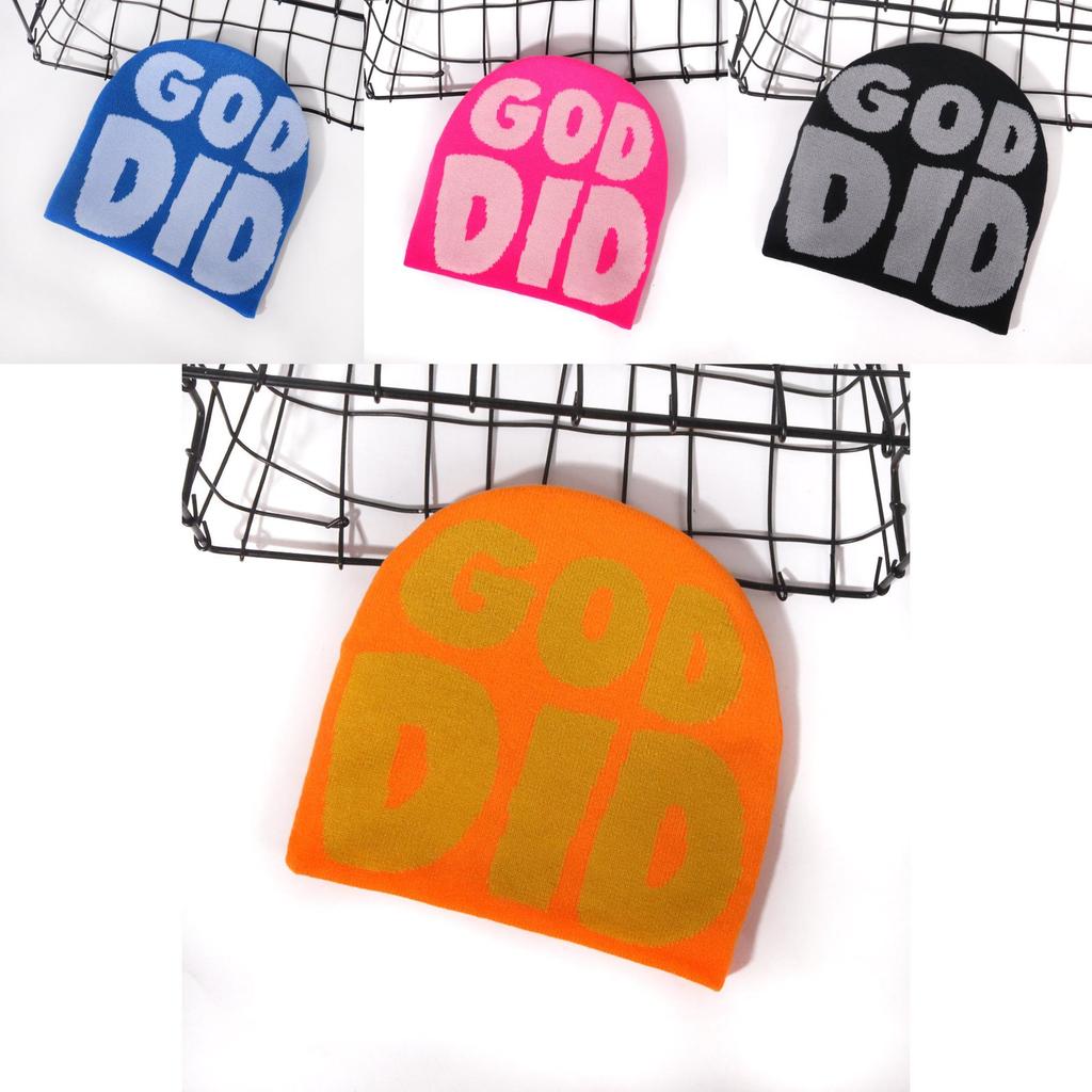 Fashion Letter Pattern Women Casual Warm Knitted Hat For Urban Street Fashion And Cold Weather