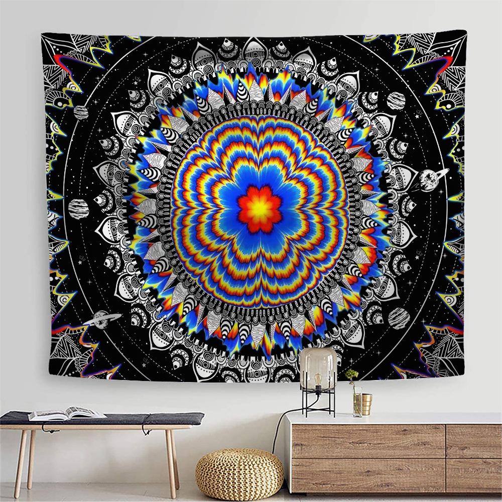 Bohemian style tapestry for bedroom photo background fabric living rooms bedrooms macrame wall hanging room decor aesthetic