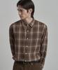 WORK ON BODY OFF Norma Semi-Overfit Check Shirt [Brown]