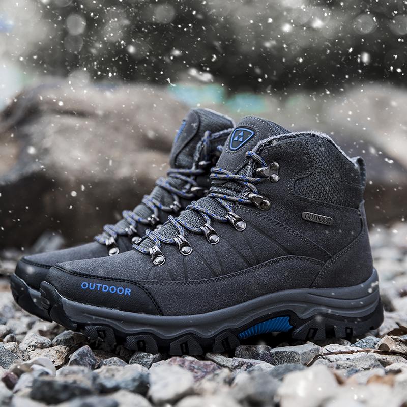 Invierno Zapatos cálidos para caminar Para hombres Botas de trekking de  cuero Zapato para escalar montañas para hombres Zapatillas impermeables  comprar a buen precio — entrega gratuita, reseñas reales con fotos — Joom