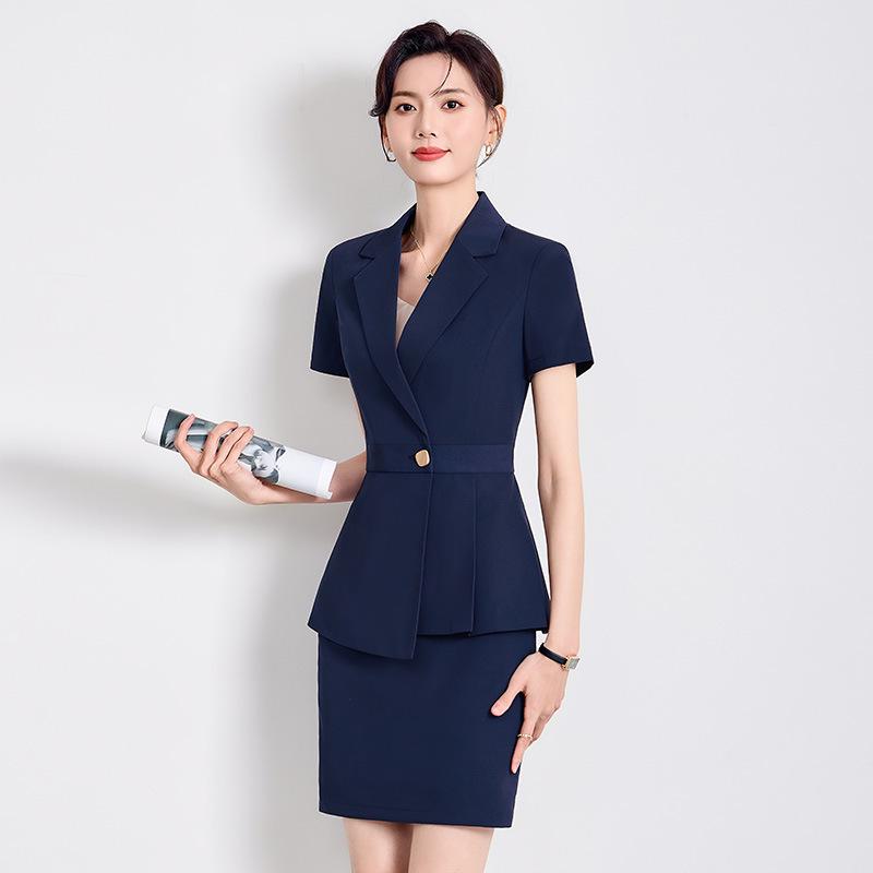 2025 Women's Professional Suit Set: Spring/Summer Western Style Receptionist Formal Wear, Jewelry Store Uniform