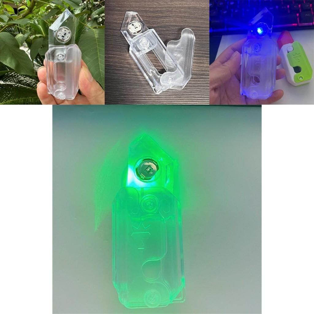 Nuovo Coltello Carota a LED Trasparente 3D Gravità Coltello Carota Lampeggiante Giocattolo per Bambini Vendita all'Ingrosso