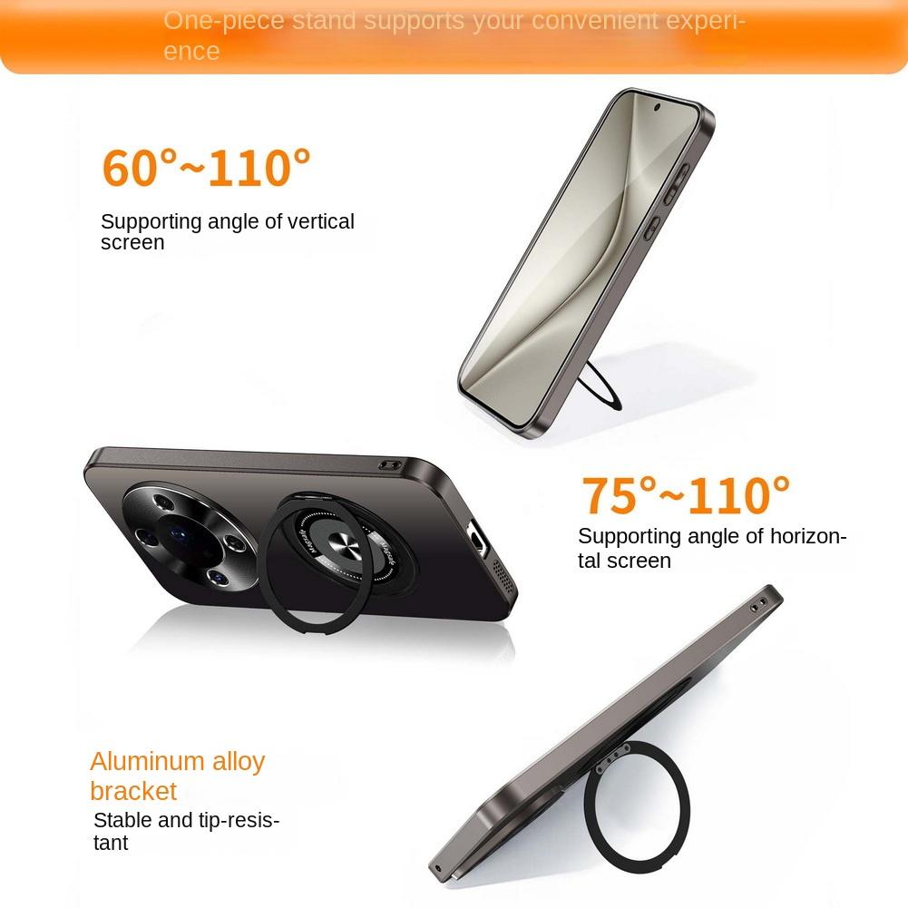 Invisible Metal Rotating Magnetic Mount Case For Honor X80 Pro Max X70 Honor Magic 8 Lite 7 Pro 6 X9D X9C Full Lens Cover