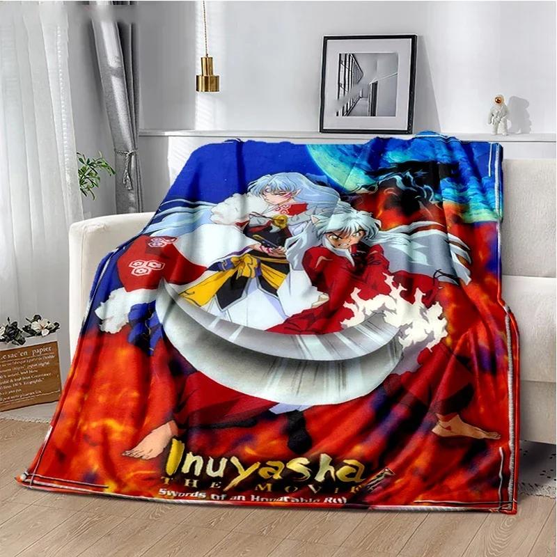 Inuyasha Blanket Comfort Soft Throw Fleece Anime Blanket for Bed Couch Travel Warm Cozy Cover